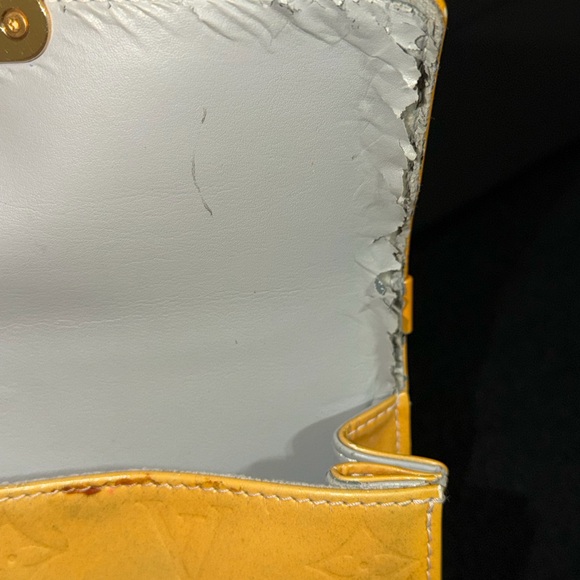 Louis Vuitton Yellow Monogram Vernis Satchel with Top Handle - Picture 8 of 13